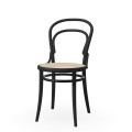 TON 14 krzesło z plecionką rattanową B123 Black grain