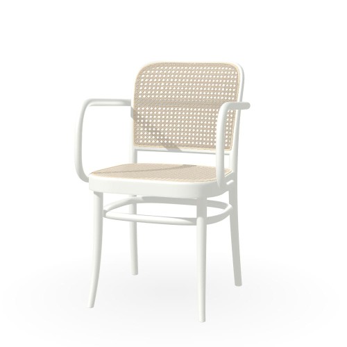 TON 811 krzesło z plecionką rattanową B20 White