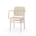 TON 811 krzesło z plecionką rattanową B40 Nude pink