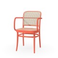 TON 811 krzesło z plecionką rattanową B41 Salmon pink
