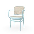 TON 811 krzesło z plecionką rattanową B48 Baby blue