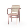 TON 811 krzesło z plecionką rattanową B95 Taupe pink