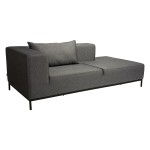 TAAVI szezlong modułowy lewy silk black.