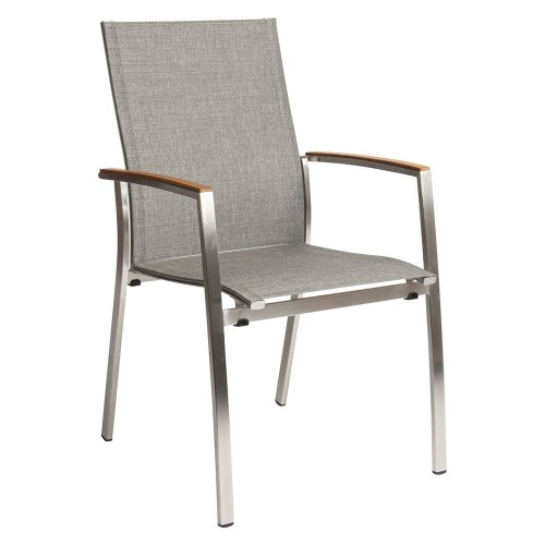 STERN krzesło MIKA z teakowym podłokietnikiem