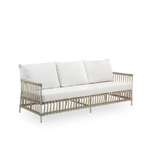 CAROLINE sofa ogrodowa Alu-Rattan White. 