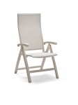 KARI składane krzesło ogrodowe szare.