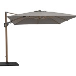 HYDE luxe tilt parasol przeciwsłoneczny 3x3 ( kolor: drewno/Taupe)