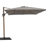 HYDE luxe parasol przeciwsłoneczny 3x4 ( kolor: drewno/Taupe ) 