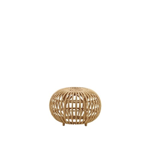 OTTOMAN pufa rattanowa mała