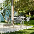 LEAN krzesła ogrodowe ze stołem AREA