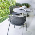 LEAN krzesła ogrodowe ze stołem DROP fi60
