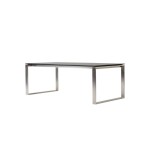 EDGE Cane-line stół rozkładany Concrete grey 