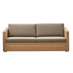 CHESTER Cane-line sofa 3 osobowa naturalna (Poduszka: TAUPE YS97)