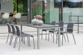 OSKAR krzesła ogrodowe grafitowe