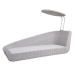 SAVANNAH DAYBED moduł prawy white-grey