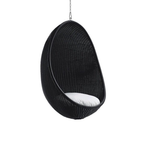 Hanging EGG Chair Black