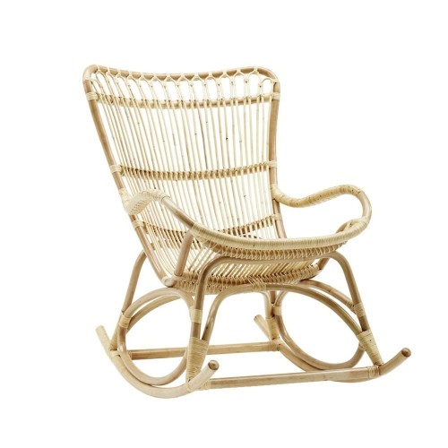 MONET rattanowy fotel bujany