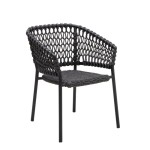OCEAN Cane-line krzesło Dark grey