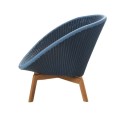Peacock Cane-line fotel wypoczynkowy blue