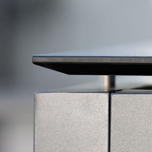 STERN Table System. Stół z blatem Silverstar Vintage grey