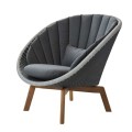 Peacock Cane-line fotel wypoczynkowy grey z poduszką grey