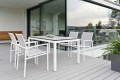 SKELBY białe krzesła plenerowe STERN