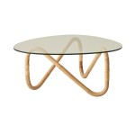Wave - stolik kawowy Rattan