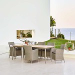 HAMPSTED Cane-line zestaw ze stołem CORE 